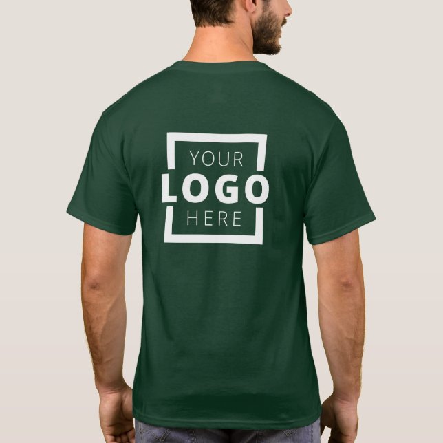 Camiseta Personalizado Business Logo Employee Uniform (Reverso)