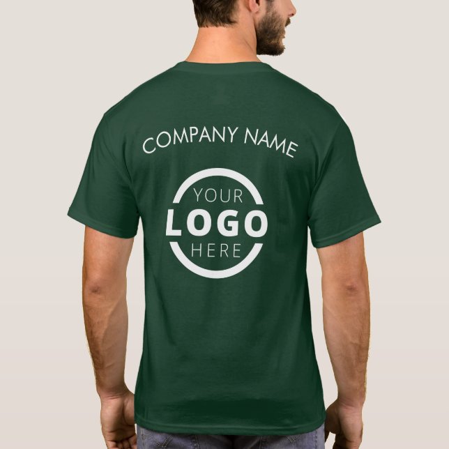 Camiseta Personalizado Business Logo Employee Uniform (Reverso)