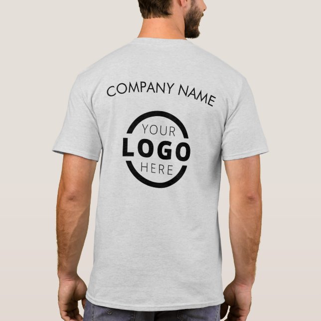 Camiseta Personalizado Business Logo Employee Uniform (Reverso)