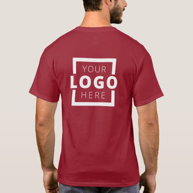 Camiseta Personalizado Business Logo Employee Uniform (Reverso)
