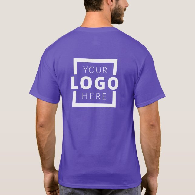 Camiseta Personalizado Business Logo Employee Uniform (Reverso)
