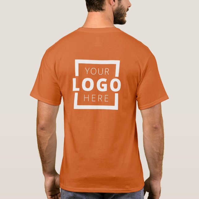 Camiseta Personalizado Business Logo Employee Uniform (Reverso)