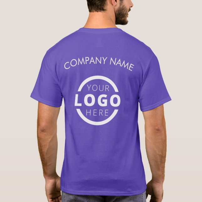 Camiseta Personalizado Business Logo Employee Uniform (Reverso)