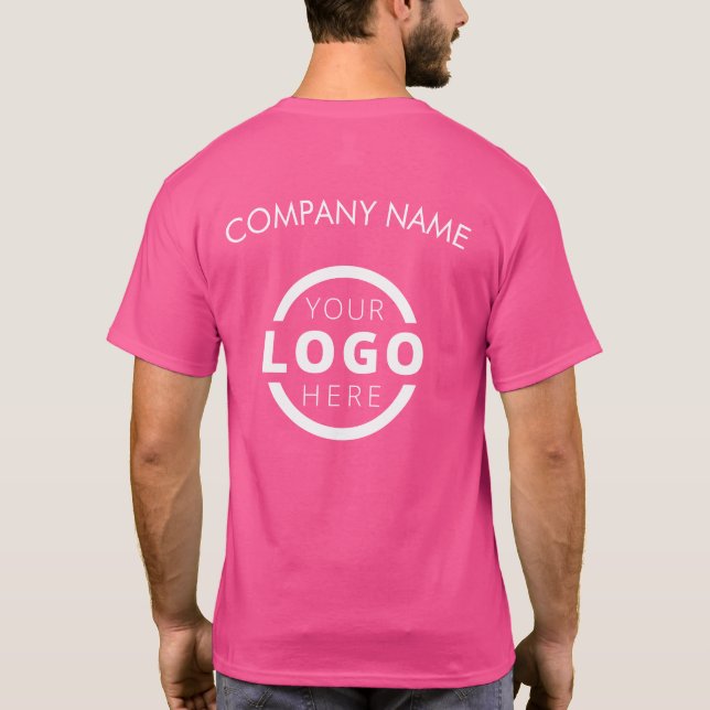 Camiseta Personalizado Business Logo Employee Uniform (Reverso)
