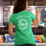 Camiseta Personalizado Business Logo Employee Uniform<br><div class="desc">Promociona tu negocio con tu camiseta, dondequiera que vayas. Crea tu propia camiseta de marca personalizado con el logo de tu propia compañía. La impresión se puede colocar en el frente, el área de bolsillo y la parte posterior. El uso de camisetas promocionales con el logotipo de su empresa en...</div>