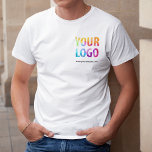 Camiseta Personalizado Business Logo Employee Uniform<br><div class="desc">Promociona tu negocio con tu camiseta, dondequiera que vayas. Crea tu propia camiseta de marca personalizado con el logo de tu propia compañía. La impresión se puede colocar en el frente, el área de bolsillo y la parte posterior. El uso de camisetas promocionales con el logotipo de su empresa en...</div>