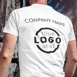 Camiseta Personalizado Business Logo Employee Uniform<br><div class="desc">Promociona tu negocio con tu camiseta, dondequiera que vayas. Crea tu propia camiseta de marca personalizado con el logo de tu propia compañía. La impresión se puede colocar en el frente, el área de bolsillo y la parte posterior. El uso de camisetas promocionales con el logotipo de su empresa en...</div>