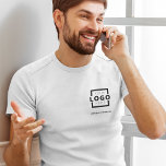 Camiseta Personalizado Business Logo Employee Uniform<br><div class="desc">Promociona tu negocio con tu camiseta, dondequiera que vayas. Crea tu propia camiseta de marca personalizado con el logo de tu propia compañía. La impresión se puede colocar en el frente, el área de bolsillo y la parte posterior. El uso de camisetas promocionales con el logotipo de su empresa en...</div>