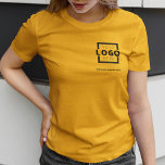 Camiseta Personalizado Business Logo Employee Uniform<br><div class="desc">Promociona tu negocio con tu camiseta, dondequiera que vayas. Crea tu propia camiseta de marca personalizado con el logo de tu propia compañía. La impresión se puede colocar en el frente, el área de bolsillo y la parte posterior. El uso de camisetas promocionales con el logotipo de su empresa en...</div>