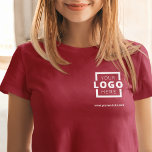 Camiseta Personalizado Business Logo Employee Uniform<br><div class="desc">Promociona tu negocio con tu camiseta, dondequiera que vayas. Crea tu propia camiseta de marca personalizado con el logo de tu propia compañía. La impresión se puede colocar en el frente, el área de bolsillo y la parte posterior. El uso de camisetas promocionales con el logotipo de su empresa en...</div>