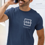 Camiseta Personalizado Business Logo Employee Uniform<br><div class="desc">Promociona tu negocio con tu camiseta, dondequiera que vayas. Crea tu propia camiseta de marca personalizado con el logo de tu propia compañía. La impresión se puede colocar en el frente, el área de bolsillo y la parte posterior. El uso de camisetas promocionales con el logotipo de su empresa en...</div>