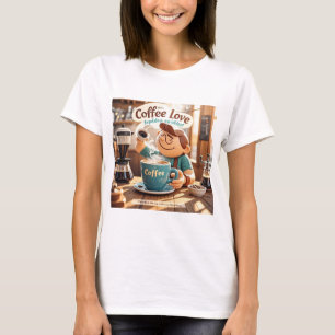 Camiseta Personalizado cálido y acogedor café café estilo a