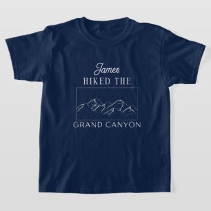 Camiseta personalizado caminé por el gran cañón, excursioni