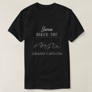 Camiseta personalizado caminé por el gran cañón, excursioni