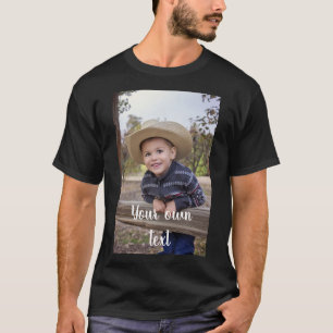 Camiseta Personalizado. Camisas negras. ¡Agrega tu propia 