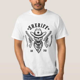 Camiseta personalizado, camiseta del sheriff