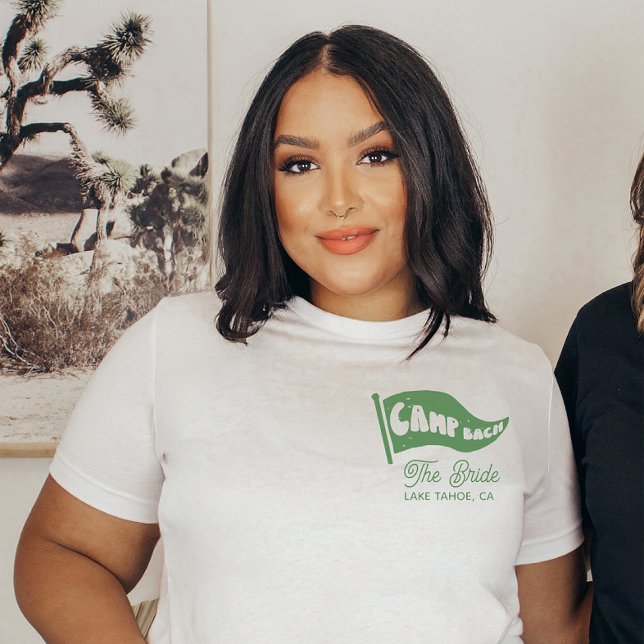Camiseta Personalizado Camp Bach Bride Bachelorette Mountai (Subido por el creador)