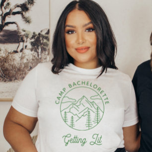 Camiseta Personalizado Campamento Bachelorette Bridal Party
