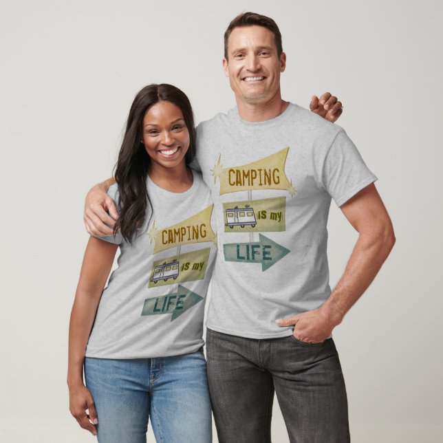 Camiseta Personalizado Camping Dad (Unisexo)