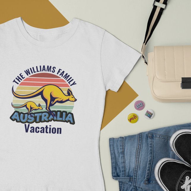 Camiseta Personalizado canguro australiana de viajes al ata (Subido por el creador)