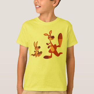 Camiseta Personalizado canguro papá e hijos