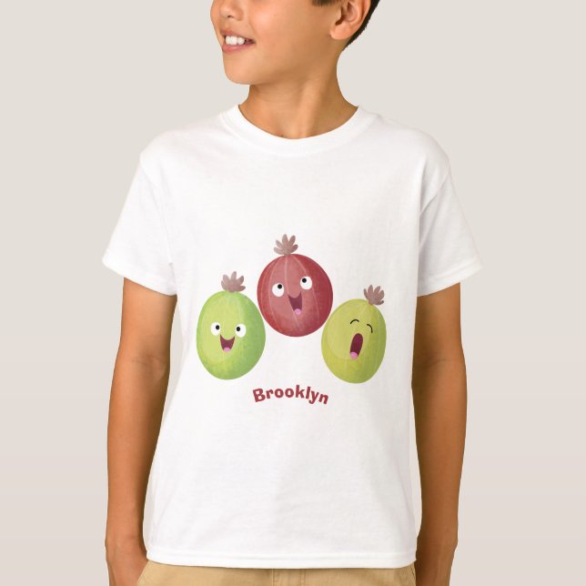 Camiseta Personalizado cantante de trío de gooseberry (Anverso)