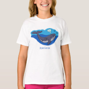 Camiseta Personalizado caprichoso de ballenas y terneros