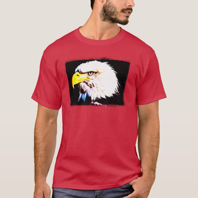 Camiseta Personalizado Cardenal Red Template Eagle moderno  (Anverso)