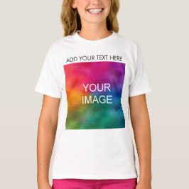 Camiseta Personalizado Cargar foto Añadir plantilla de text
