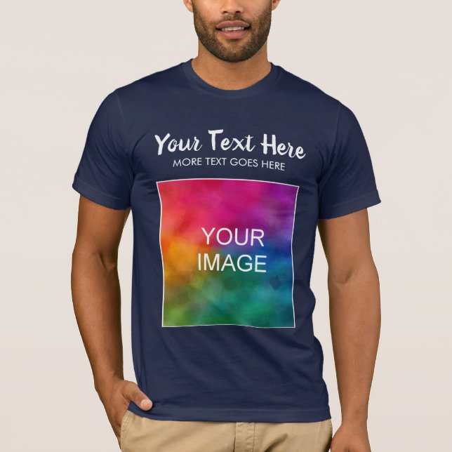 Camiseta Personalizado Cargar logotipo de imagen Mensajes d (Anverso)