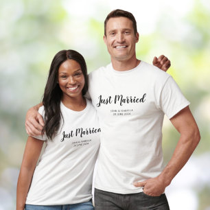 Camiseta Personalizado Casados Recién 