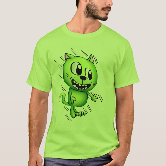 Camiseta Personalizado Cat Green (Anverso)
