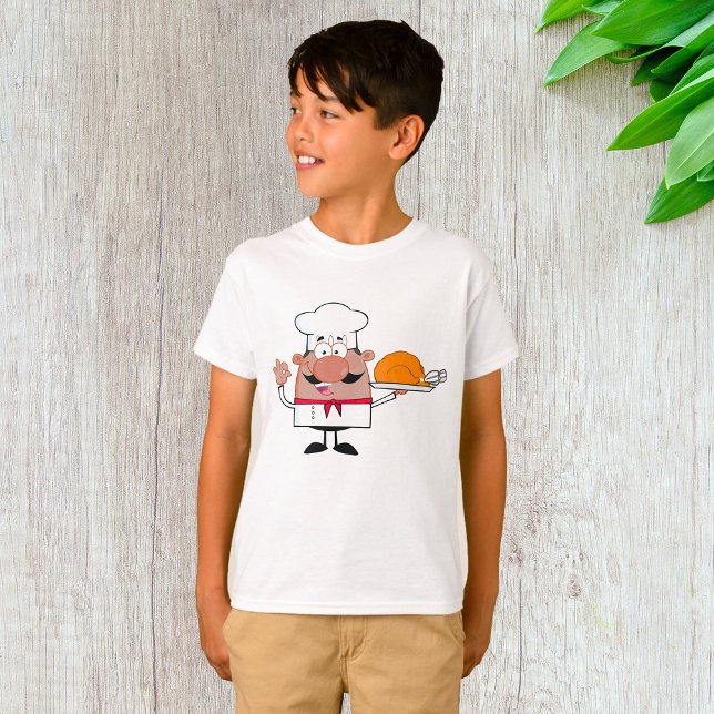Camiseta Personalizado Chef Holding Roast Turkey (Subido por el creador)