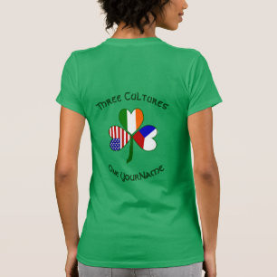 Camiseta Personalizado Chequia Irlanda EE. UU. Trébol de Cu