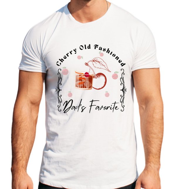 Camiseta Personalizado Cherry Old Fashion Cocktail Día del  (Subido por el creador)