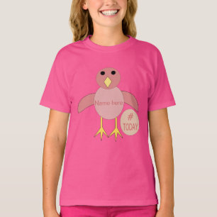 Camiseta Personalizado Chica de cumpleaños rosado Chick T S