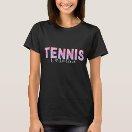 Camiseta Personalizado Chica de Tenis Jugador Cuto de nombr