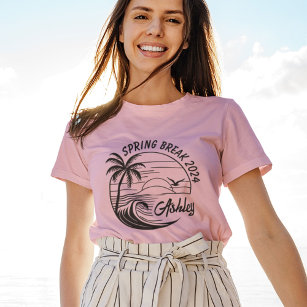 Camiseta Personalizado Chicas de vacaciones de primavera vi