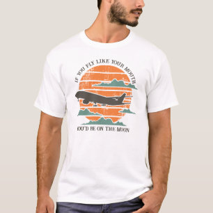 Camiseta Personalizado cita sarcasmo del piloto del avión R