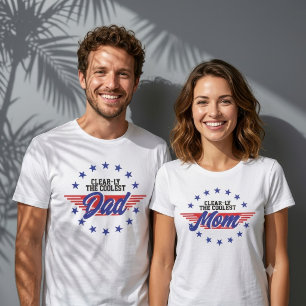 Camiseta Personalizado Claro-ly La Mamá Más Genial 4 de Jul