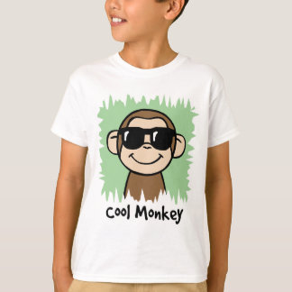 Camiseta Personalizado Clip Art Guay Mono con gafas de sol