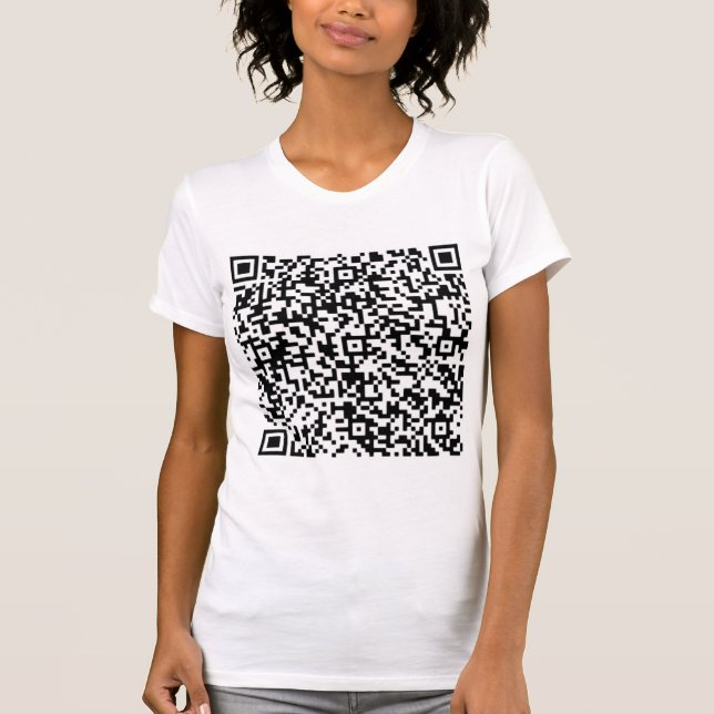 Camiseta Personalizado Código QR Analizar información Diver (Anverso)