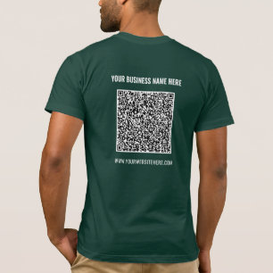 Camiseta Personalizado Código QR Explorar información Nombr
