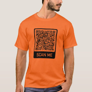 Camiseta Personalizado Código QR Explorar Información Regal