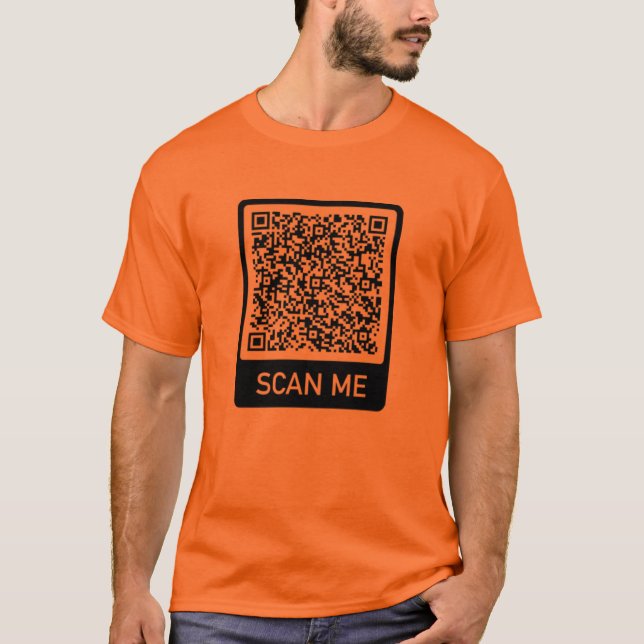 Camiseta Personalizado Código QR Explorar Información Regal (Anverso)