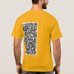 Camiseta Personalizado Código QR Información de exploración