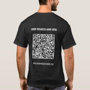 Camiseta Personalizado Código QR Texto para promociones de