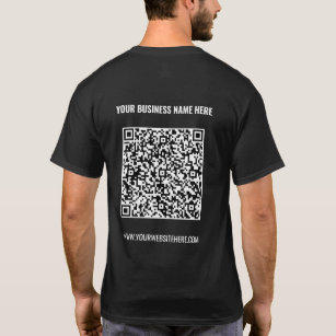 Camiseta Personalizado Código QR Texto para promociones de 