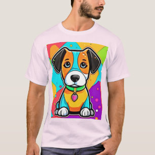 Camiseta Personalizado colorido Papel de pintura