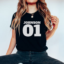 Camiseta Personalizado Con Número De Personalizado De Nombr